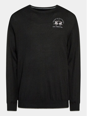 La Martina La Martina Džemper Wessel WMS016 YW025 Crna Regular Fit