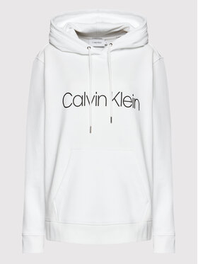 Calvin Klein Curve Calvin Klein Curve Bluza Inclusive Core Logo K20K203635 Biały Regular Fit