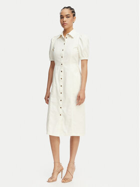 French Connection French Connection Džinsinė suknelė 71SZN Balta Regular Fit