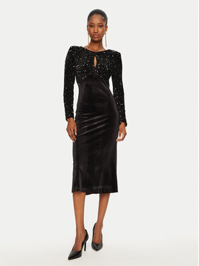 Rinascimento Rinascimento Коктейльна сукня CFC0121943003 Чорний Regular Fit