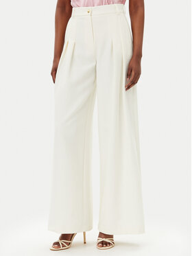 Maryley Maryley Pantaloni din material 25EB579/43VA Écru Regular Fit