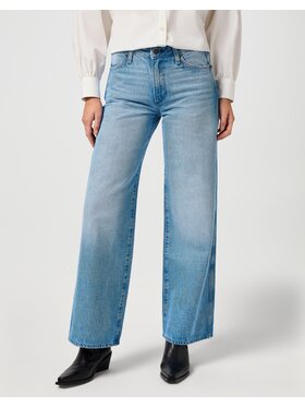 Wrangler Wrangler Jeansy World Wide Niebieski Wide Leg
