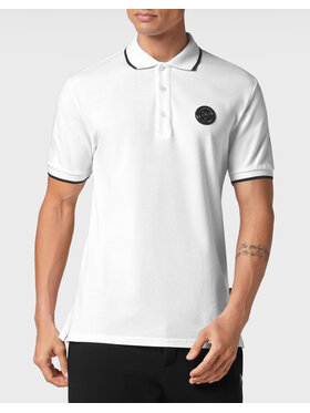 Plein Sport Plein Sport Polokošeľa 641 Biela Slim Fit