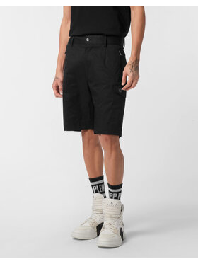 PHILIPP PLEIN PHILIPP PLEIN Szorty materiałowe 25451 Czarny Regular Fit
