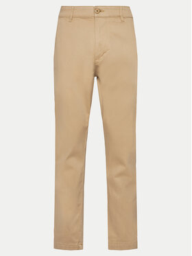 INDICODE INDICODE Chinosy Kellen 60-336 Beżowy Slim Fit