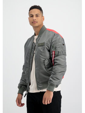 Alpha Industries Alpha Industries Kurtka bomber MA-1 VF Fighter Squadron Bomber Jacket Zielony Slim Fit