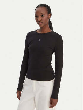 Calvin Klein Jeans Calvin Klein Jeans Bluse LV047E205G Schwarz Slim Fit