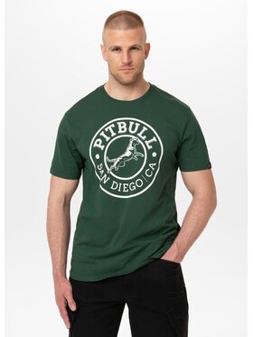PITBULL PITBULL T-Shirt SAN DIEGO CA Zielony Regular Fit