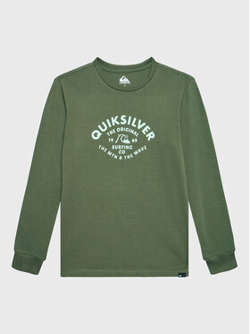 Quiksilver Quiksilver Blúzka Script Talk EQBZT04514 Zelená Regular Fit