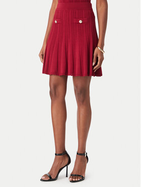 Guess Guess Mini suknja W6YD21 Z0971 Tamnocrvena Regular Fit
