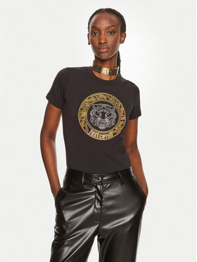 Just Cavalli Just Cavalli T-särk 76PAHE08 Must Slim Fit