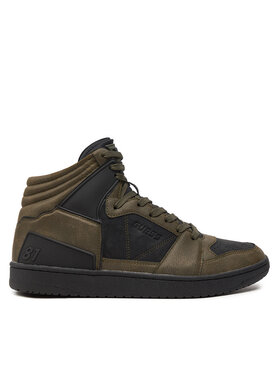 Guess Guess Sneakersy Sava Mid FMTSAM PEL12 Zielony