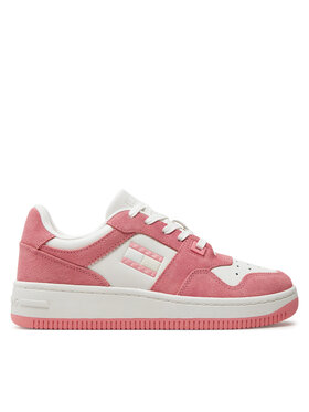 Tommy Jeans Tommy Jeans Laisvalaikio batai Tjw Retro Basket Washed Suede EN0EN02486 Rožinė