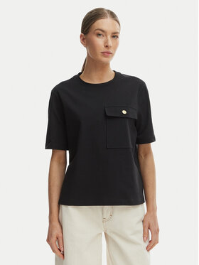 Tommy Hilfiger Tommy Hilfiger Tricou WW0WW49249 Negru Relaxed Fit