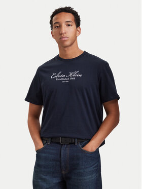 Calvin Klein Jeans Calvin Klein Jeans T-Shirt Script LV04RH830G Σκούρο μπλε Regular Fit