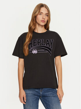 REPLAY REPLAY T-särk W3089E.000.23608P Must Regular Fit