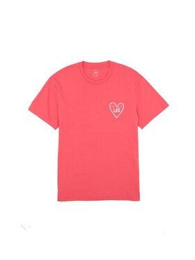 Lee Lee T-Shirt SMALL LOGO TEE 112363641 Koralowy Regular Fit