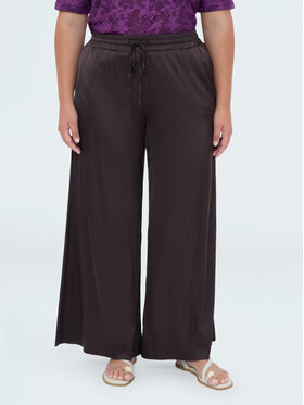 Fiorella Rubino Fiorella Rubino Pantaloni di tessuto P092L002354N022 Marrone Over Fit