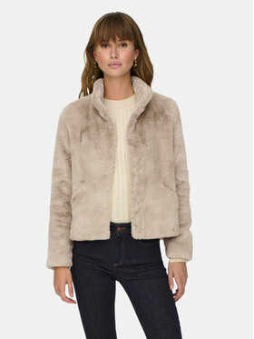 ONLY ONLY Pelliccia Newvida 15295423 Beige Regular Fit