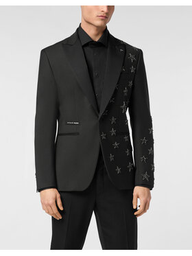 PHILIPP PLEIN PHILIPP PLEIN Marynarka 24235 Czarny Fitted Fit