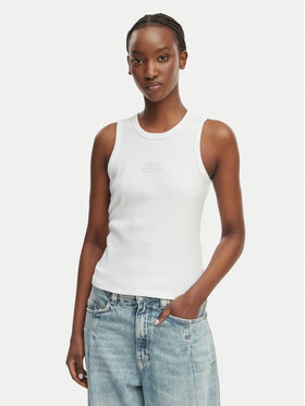 Calvin Klein Jeans Calvin Klein Jeans Top LV047F239G Biela Slim Fit