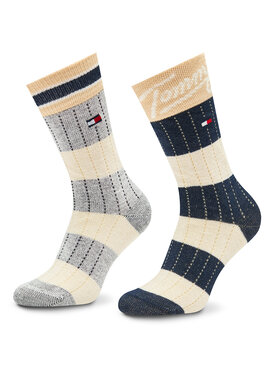 Tommy Hilfiger Tommy Hilfiger Zestaw 2 par wysokich skarpet dziecięcych 701222662 Kolorowy