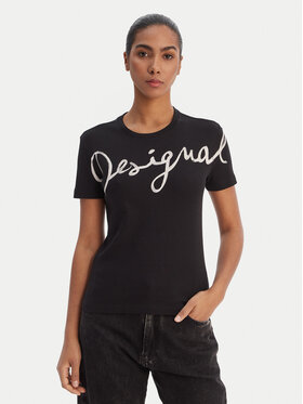 Desigual Desigual Tricou 26SWTK07 Negru Regular Fit