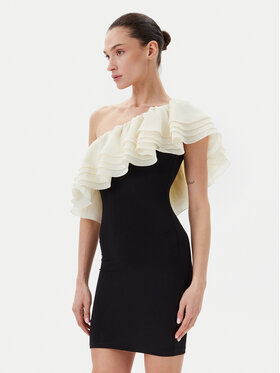 Eleh Eleh Kokteilinė suknelė ESS250260 Juoda Regular Fit