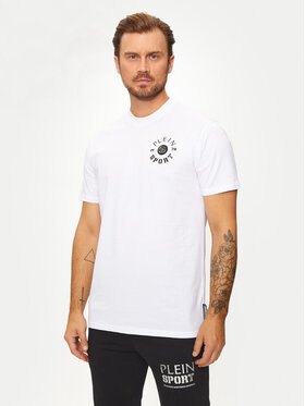 Plein Sport Plein Sport T-Shirt AADC MTK7940 STE001N Bílá Regular Fit