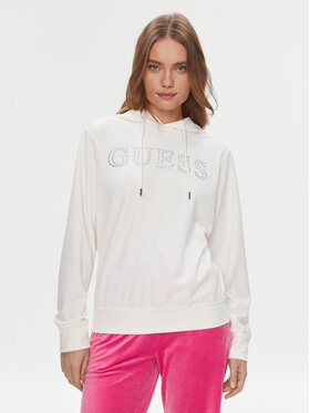 Guess Guess Majica dugih rukava Couture V4RQ25 KBXI2 Écru Regular Fit