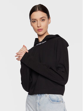 Calvin Klein Jeans Calvin Klein Jeans Majica dugih rukava J20J220787 Crna Regular Fit