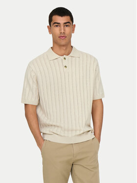 Only & Sons Only & Sons Poloshirt Kent 22033463 Beige Regular Fit
