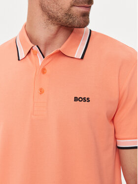 Boss Polo Majica Paddy 50469055 Oranžna Regular Fit