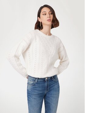 Guess Guess Sweter 170083 Biały Classic Fit