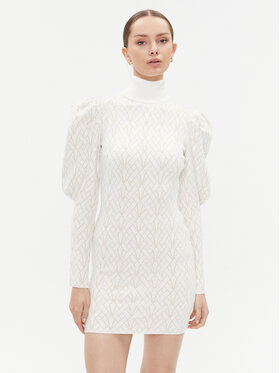 Elisabetta Franchi Elisabetta Franchi Трикотажна сукня AM-36M-37E2-V480 Écru Slim Fit