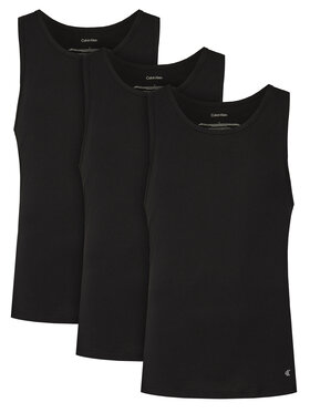 Calvin Klein Underwear Calvin Klein Underwear Komplektas: Tank top marškinėliai (3 vnt.) Tank 3Pk LV00NB4184 Juoda Slim Fit