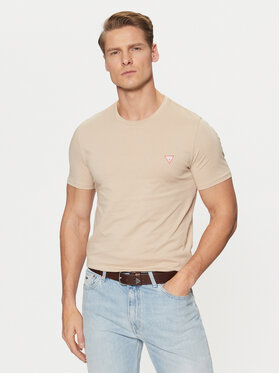 Guess Guess T-Shirt M2YI36 I3Z14 Beżowy Slim Fit