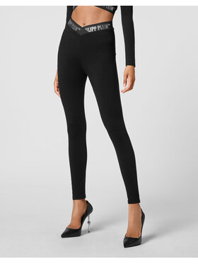 PHILIPP PLEIN PHILIPP PLEIN Legginsy 1321 Czarny Active Fit