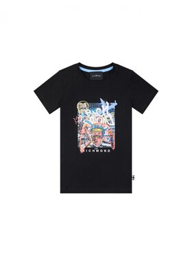 John Richmond John Richmond T-Shirt rbp25170ts Czarny Regular Fit