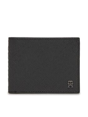 Tommy Hilfiger Tommy Hilfiger Μεγάλο Πορτοφόλι Ανδρικό Th Monogram Mini Cc Wallet AM0AM11849 Μαύρο