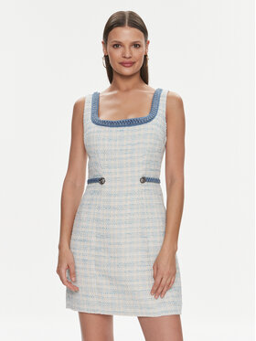 Guess Guess Haljina za svaki dan W4RK16 WFWV2 Svijetloplava Bodycon Fit