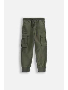 Coccodrillo Coccodrillo Kalhoty z materiálu WC6119106CTB-027 Khaki Regular Fit