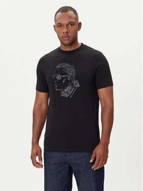 KARL LAGERFELD KARL LAGERFELD Tricou 755046 554225 Negru Regular Fit