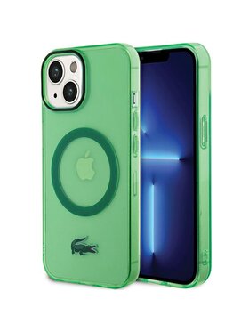 Lacoste Lacoste Etui na telefon iPhone 14 Plus / 15 Plus Zielony