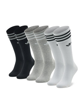adidas adidas Ponožky Vysoké Unisex Solid Crew Sock HC9558 Biela