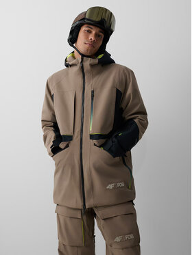 4F 4F Kurtka snowboardowa FOB Brązowy jasny Regular Fit