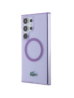 Lacoste Lacoste Etui na telefon Transparent MagSafe Fioletowy