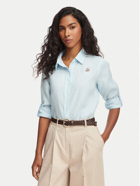 Beverly Hills Polo Club Beverly Hills Polo Club Πουκάμισο P-SS26W-SH0004 Ανοιχτό μπλε Regular Fit