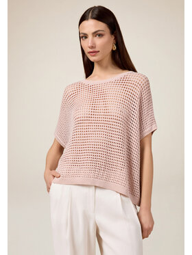 Oltre Oltre Cardigan M490E001861N006 Rosa Over Fit