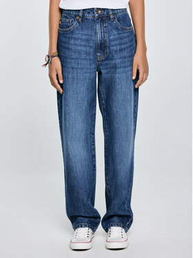BIG STAR BIG STAR Jeansy ZACKY Granatowy Loose Fit
